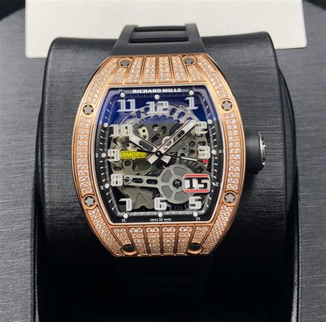 richard mille rm 42-01|richard mille watch with diamonds.